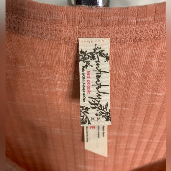 Free People Sleeveless Round Neck Ribbed Tank Leotard Top Size: M NWOT - Picture 5 of 9